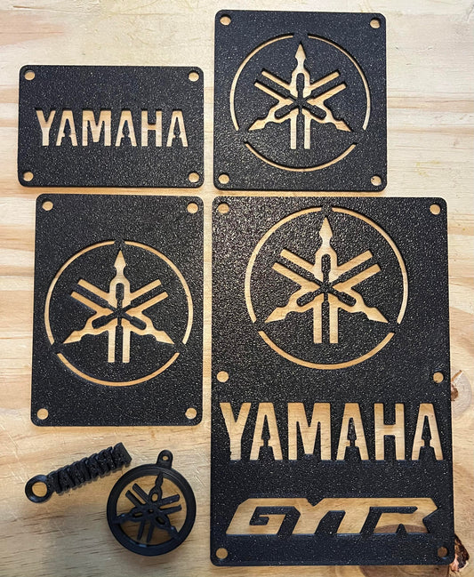 Yamaha ATV Raptor, YFZ, Warrior Decals Warning Labels Replacement Flat Badges