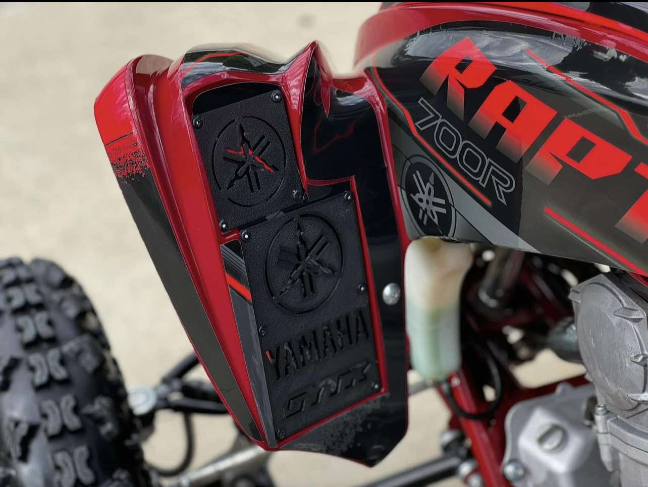 Yamaha ATV Raptor, YFZ, Grizzly, Kodiak plates Warning Labels Replacement Flat Badges